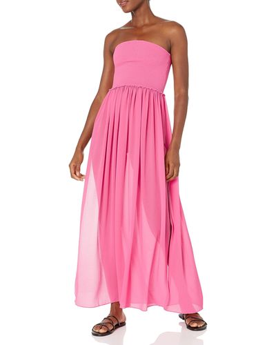Ramy Brook Standard Calista Strapless Maxi Dress - Pink