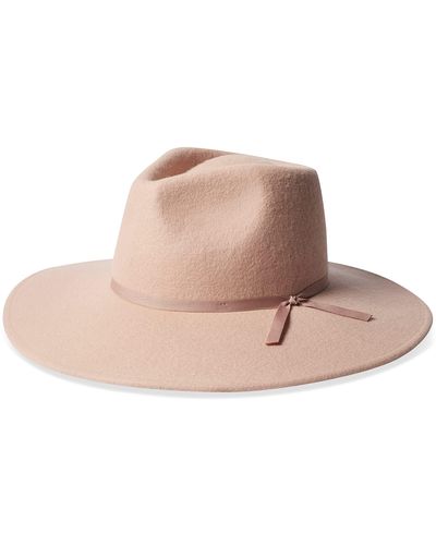Brixton Sara Felt Fedora Hat - Pink