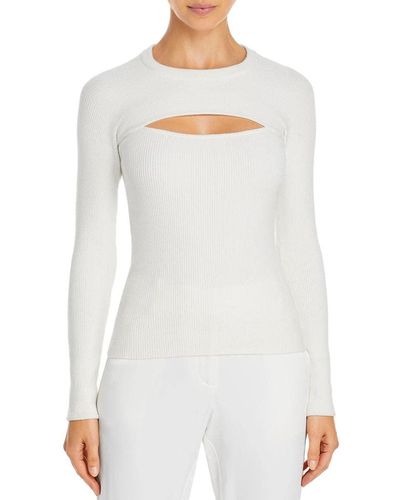 Ramy Brook Alice Cut Out Sweater - White