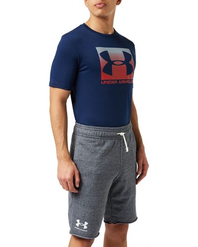 Under Armour Standard Rival Terry Shorts - Blue