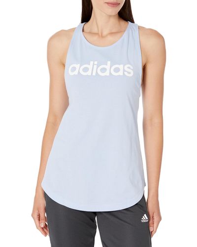 Adidas women's essentials deals linear loose tank top