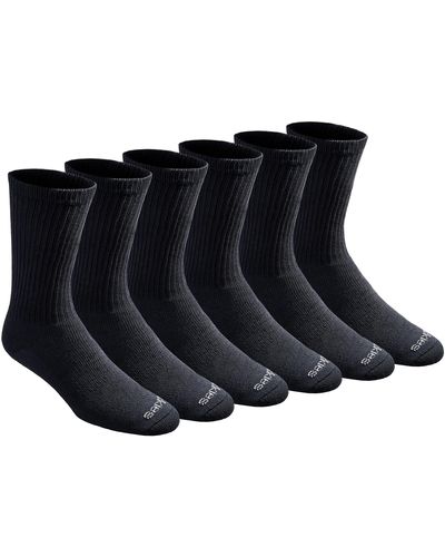 Dickies Big & Tall Dri-tech Essential Moisture Control Crew Socks Multipack - Black