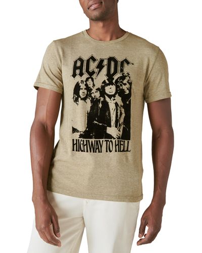 Lucky Brand Ac/dc Highway Graphic T-shirt - Green