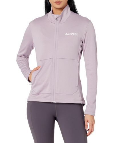 adidas Terrex Multi Light Fleece Full-zip Jacket - Purple