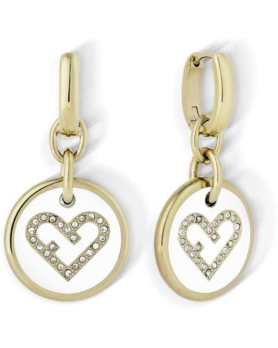 Furla Heart Earrings - Metallic