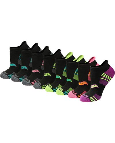 Saucony Performance Heel Tab Athletic Socks - Black