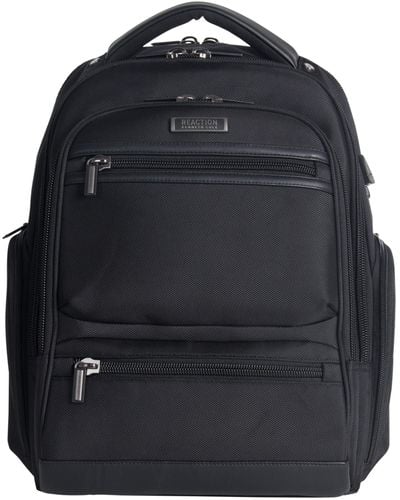 Kenneth Cole Dual Compartment 17" Laptop Backpack With Usb - Black