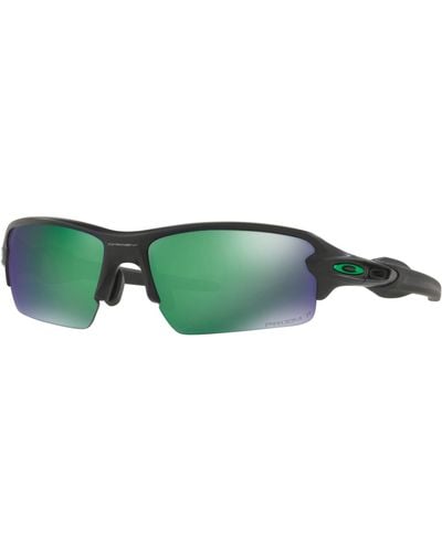 Oakley Oo9271 Flak 2.0 Low Bridge Fit Rectangular Sunglasses - Green
