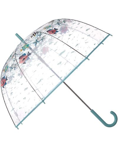Vera Bradley Auto Open Bubble Umbrella - Blue