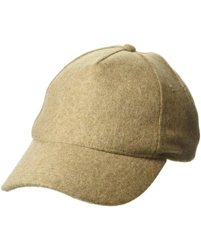 Ted Baker Jacobbs Wool And Leather Mix Cap - Natural