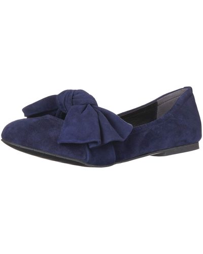 Kenneth Cole Pauline Ballet Flat With Oversized Bow Detail - Blue