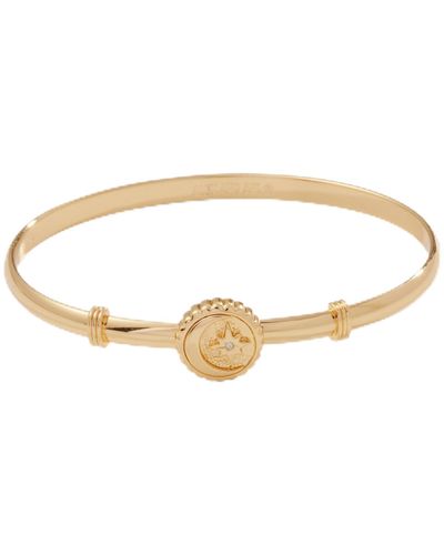 ALEX AND ANI Aa734222sg,moon And North Star Clip Bangle,shiny Gold,gold - Metallic