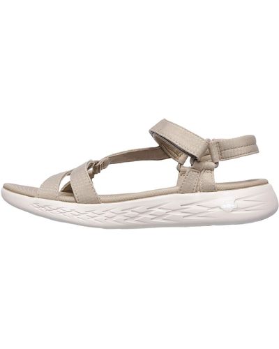 Skechers On The Go Espuma Mujer Sandalias Deportivas Natural 39 EUR - Metálico