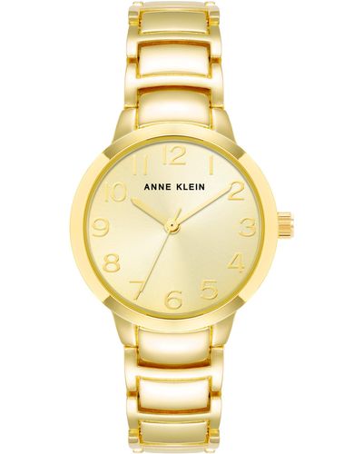 Anne Klein Easy To Read Dial Bracelet Watch - Metallic