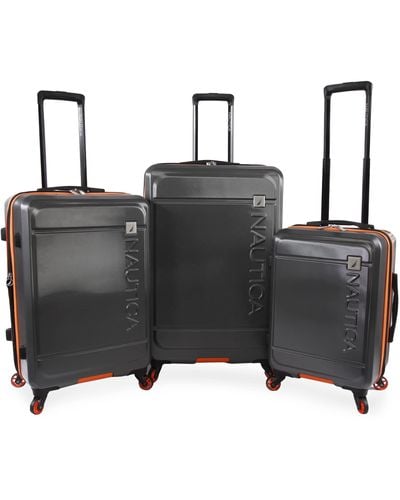 Nautica Roadie 3pc Hardside Luggage Set - Black