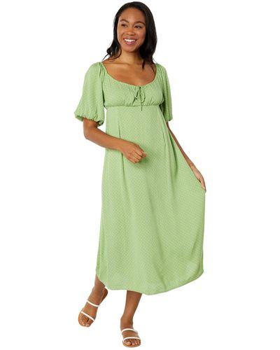 Billabong True Romance Midi Dress Casual - Green