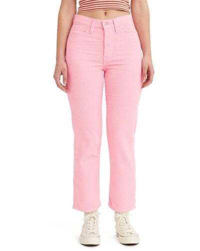 Levi's Wedgie Straight Jeans, - Pink