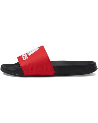 adidas Adilette Shower Slides Sandal - Red
