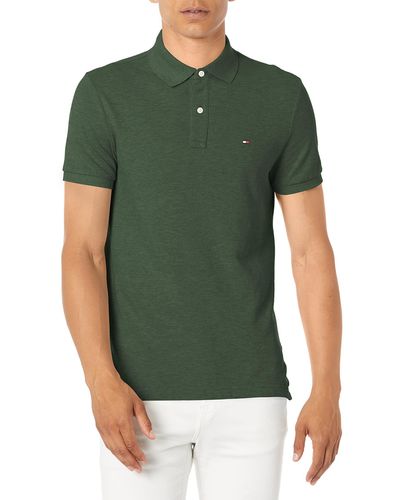 Tommy Hilfiger Short Sleeve Polo Shirt In Custom Fit - Green
