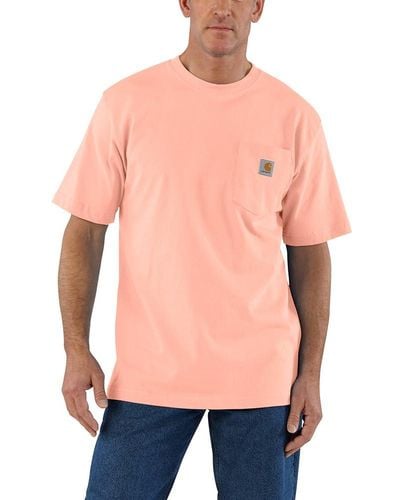 Carhartt Big & Tall Loose Fit Heavyweight Short-sleeve Pocket T-shirt - Orange