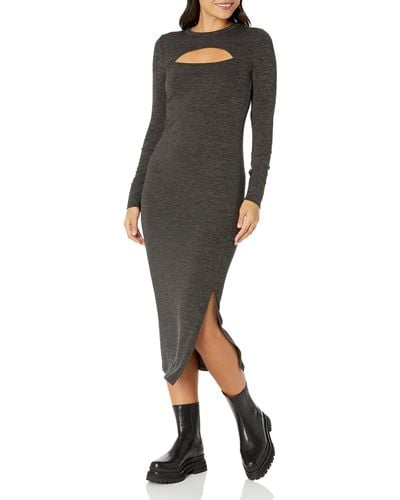 French Connection Sweeter Sweater Cutout Dress Casual - Black