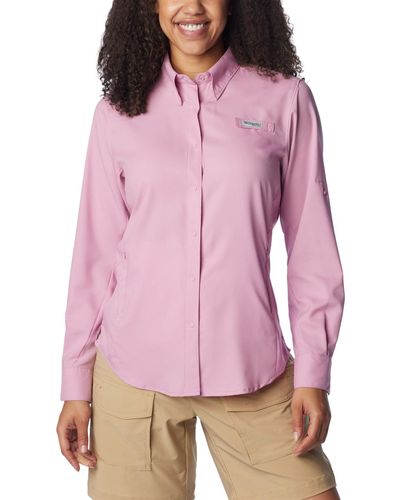 Columbia Tamiami Ii Long Sleeve Shirt - Pink