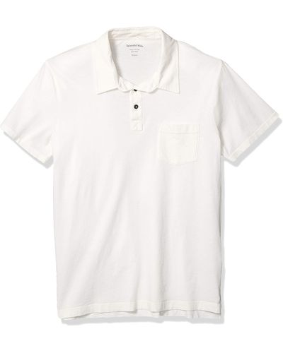Splendid Mills Supply Mills Pigment Basic Polo Shirt - White