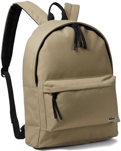 Lacoste Classic Backpack With Croc Logo - Green