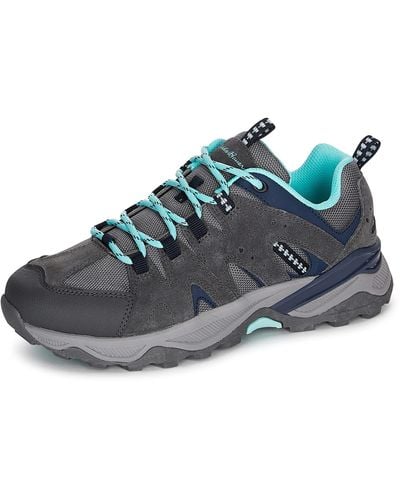 Eddie Bauer Roseburg Low Hiking Shoes | Water Resistant Lightweight Mountain Hiking Shoes For | Ladies All Weather Outdoor Ankle Height - Gray
