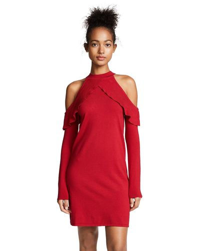 Ali & Jay Long Sleeve Sweater Dress - Red