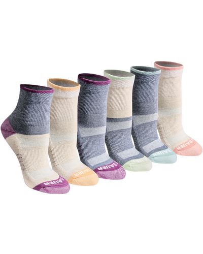 Eddie Bauer Dura Dri Moisture Control Quarter Socks Multipack - Multicolor