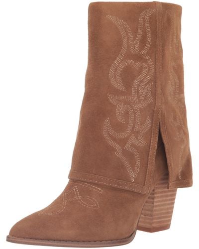 Steve Madden Layne Western Boot - Brown