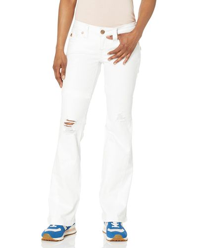 True Religion Joey Low Rise Flare - White