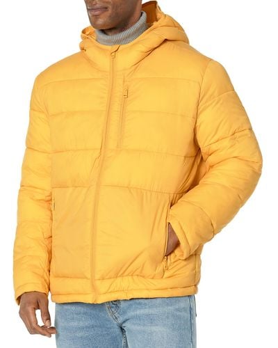 Cole Haan Everyday Water Resistant Puffer Jacket - Orange
