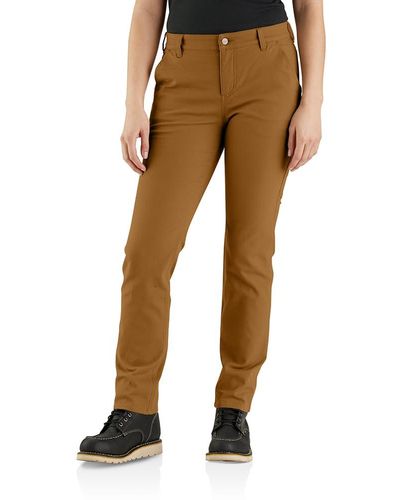 Carhartt Rugged Flex Relaxed Fit Canvas Work Pant - Brown