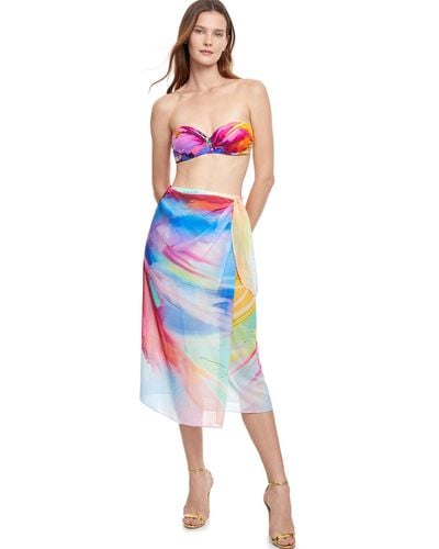 Gottex Womens Summer In Capri Long Skirt Swimwear Cover Up - Blue