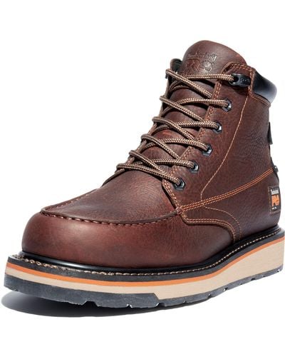 Timberland Gridworks Alloy Safety Toe Waterproof Industrial Work Boot - Brown