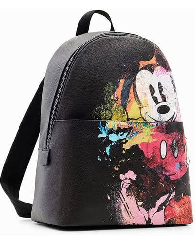 Desigual Midsize Disney's Mickey Mouse Backpack - Red