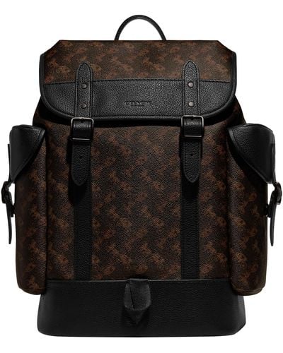 COACH Hitch Backpack In Horse And Carriage - Black