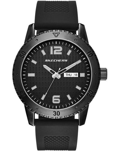Skechers Truro Polyurethane Digital Watch - Zwart