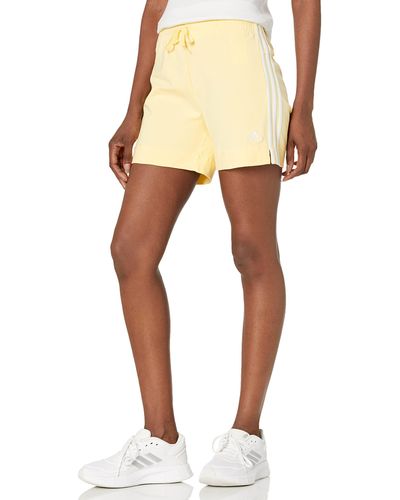 adidas Size Essentials Slim 3-stripes Shorts - White
