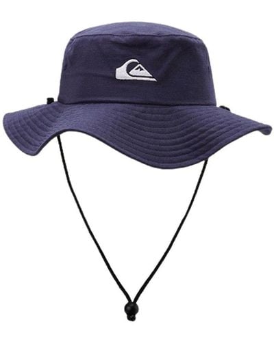 Quiksilver Bushmaster Sun Protection Floppy Visor Bucket Hat - Blue