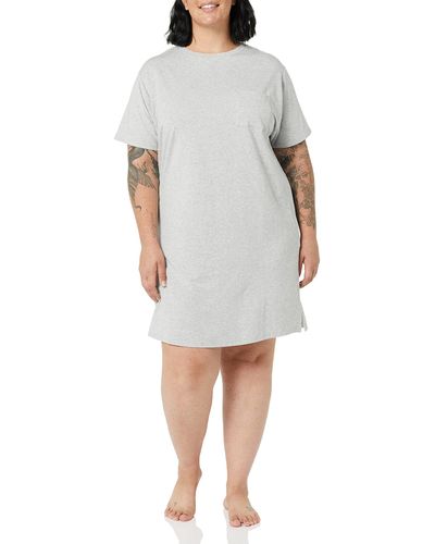 Amazon Essentials Knit Jersey Sleep Tee Nightdress - Gray