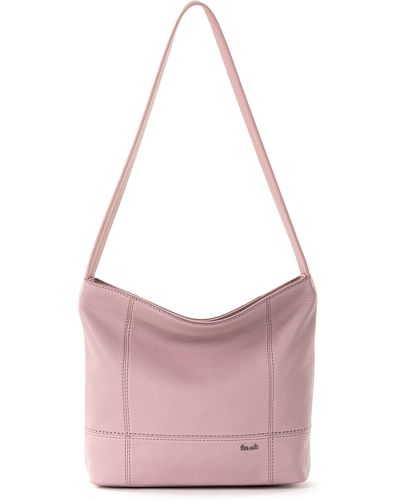 The Sak De Young Hobo Bag In Leather - Pink