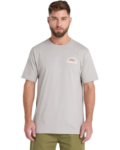 Timberland Authentic Workwear Short-sleeve Graphic T-shirt - Gray