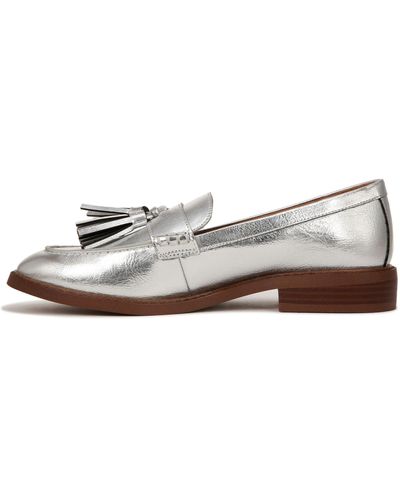 Franco Sarto S Carolynn Low Slip On Tassel Loafers Silver Metallic 13 M - Brown