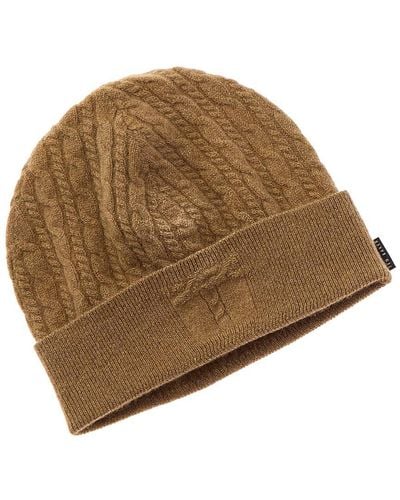 Ted Baker Alters Cashmere Blend Knitted Hat Beanie - Natural