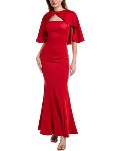 Black Halo Crisanta Gown - Red