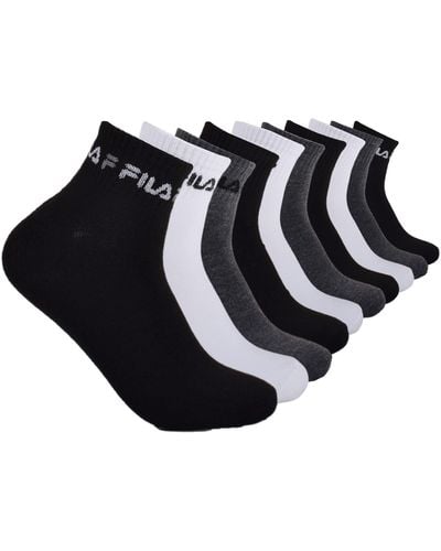 Fila Mens Quarter Socks - Black