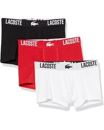 Lacoste 3-pack Regular Fit Boxers - Red